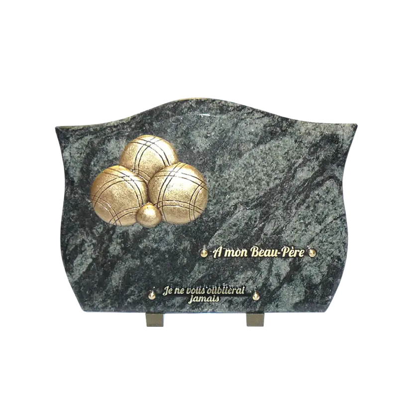 Plaque funéraire en granit