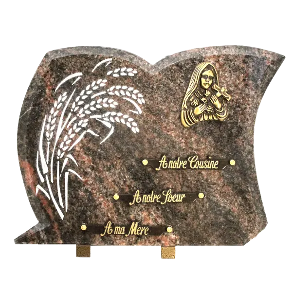 Plaque funéraire granit  - Leader Granits