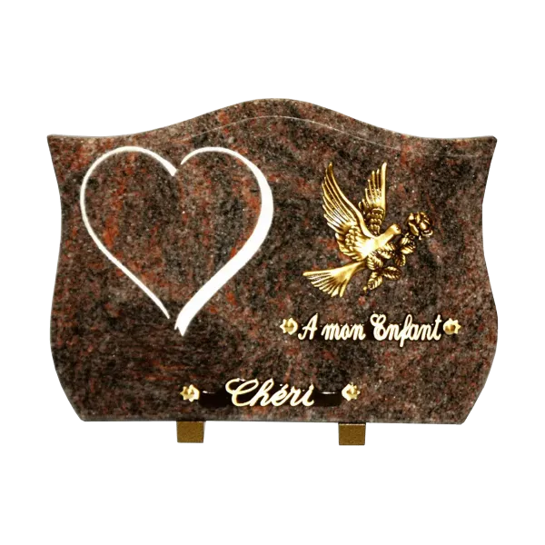 Plaque funéraire granit  - Leader Granits