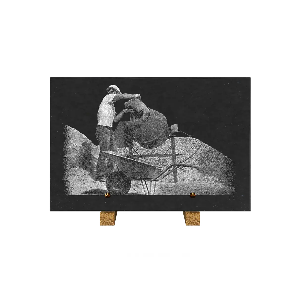 Plaques funéraires granit – illustration d'un produit funéraire