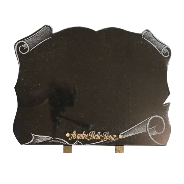 Plaque funéraire granit  - Leader Granits