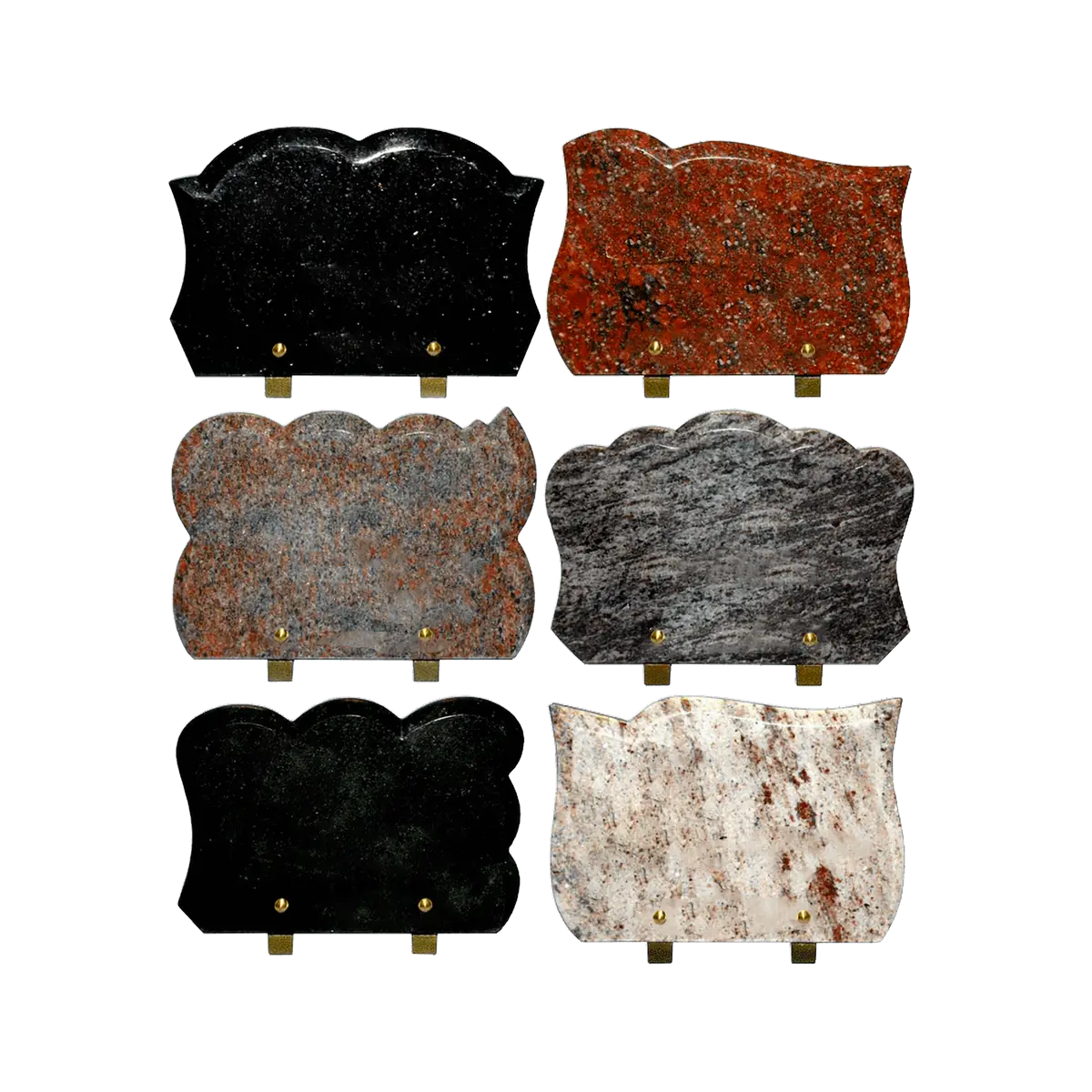 Plaques à graver – illustration d'un produit funéraire