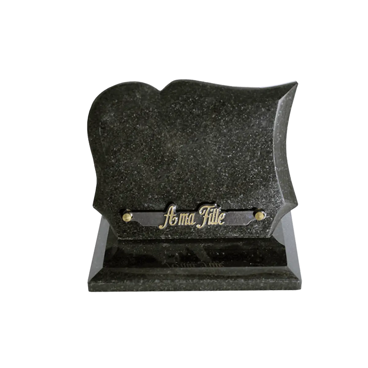 Plaques à graver – illustration d'un produit funéraire