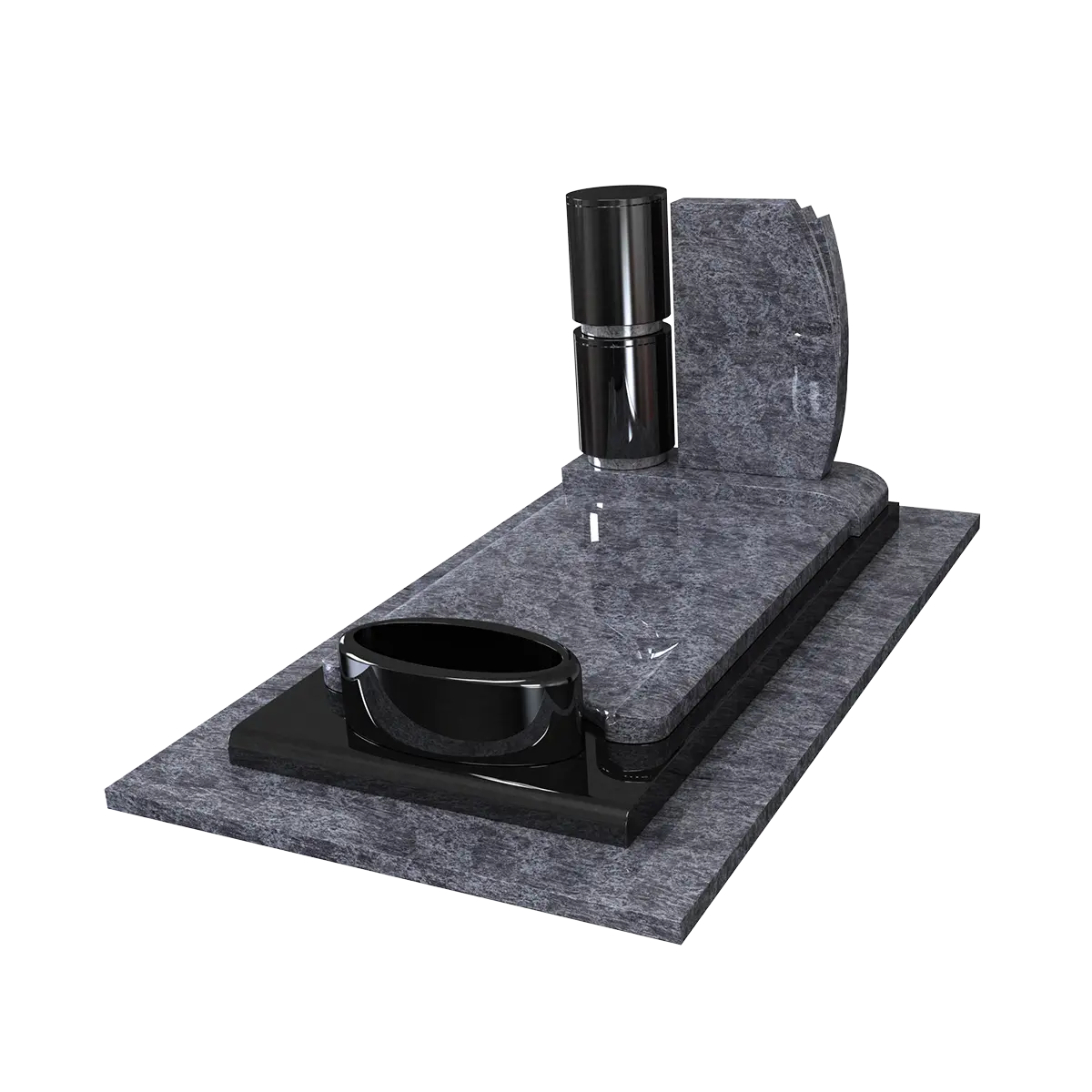 Monuments avec cases urne intégrées – illustration d'un produit funéraire