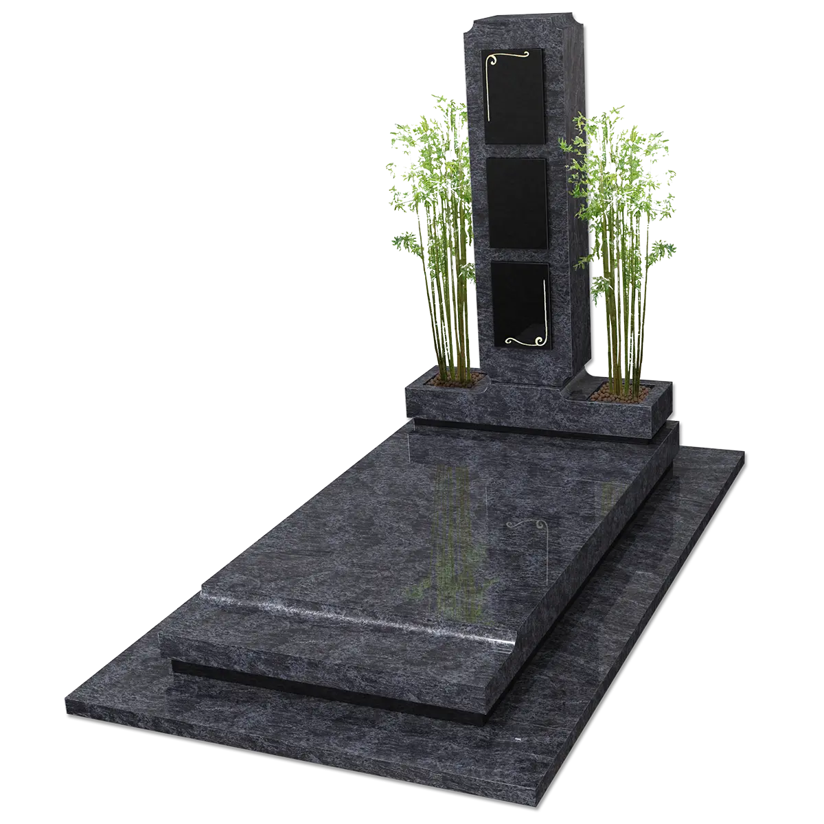 Monuments avec cases urne intégrées – illustration d'un produit funéraire