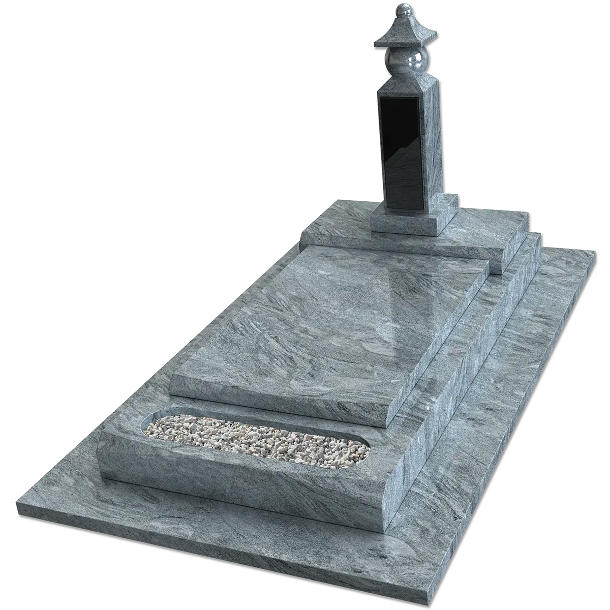 Monuments Asiatiques – illustration d'un produit funéraire