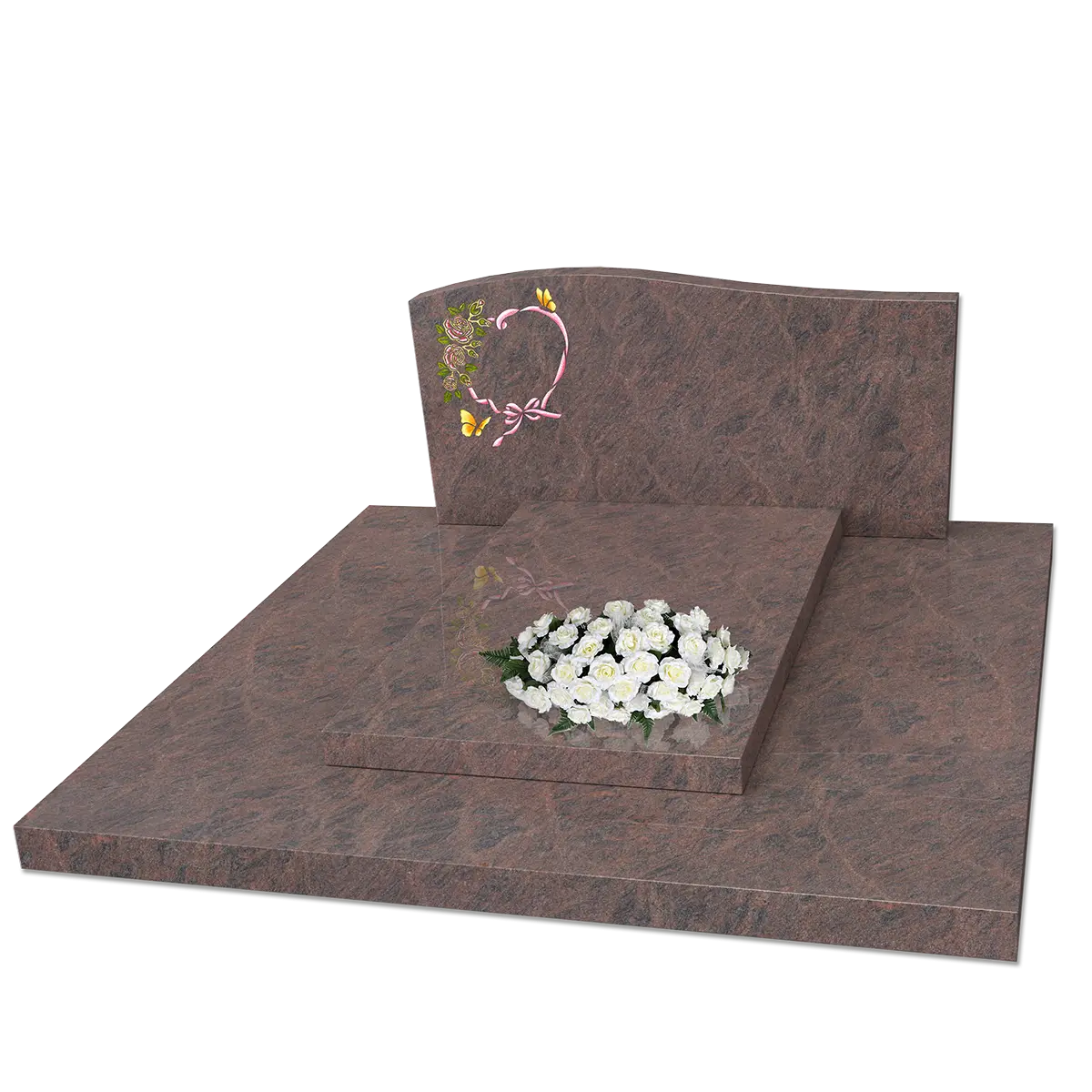 Monuments doubles – illustration d'un produit funéraire