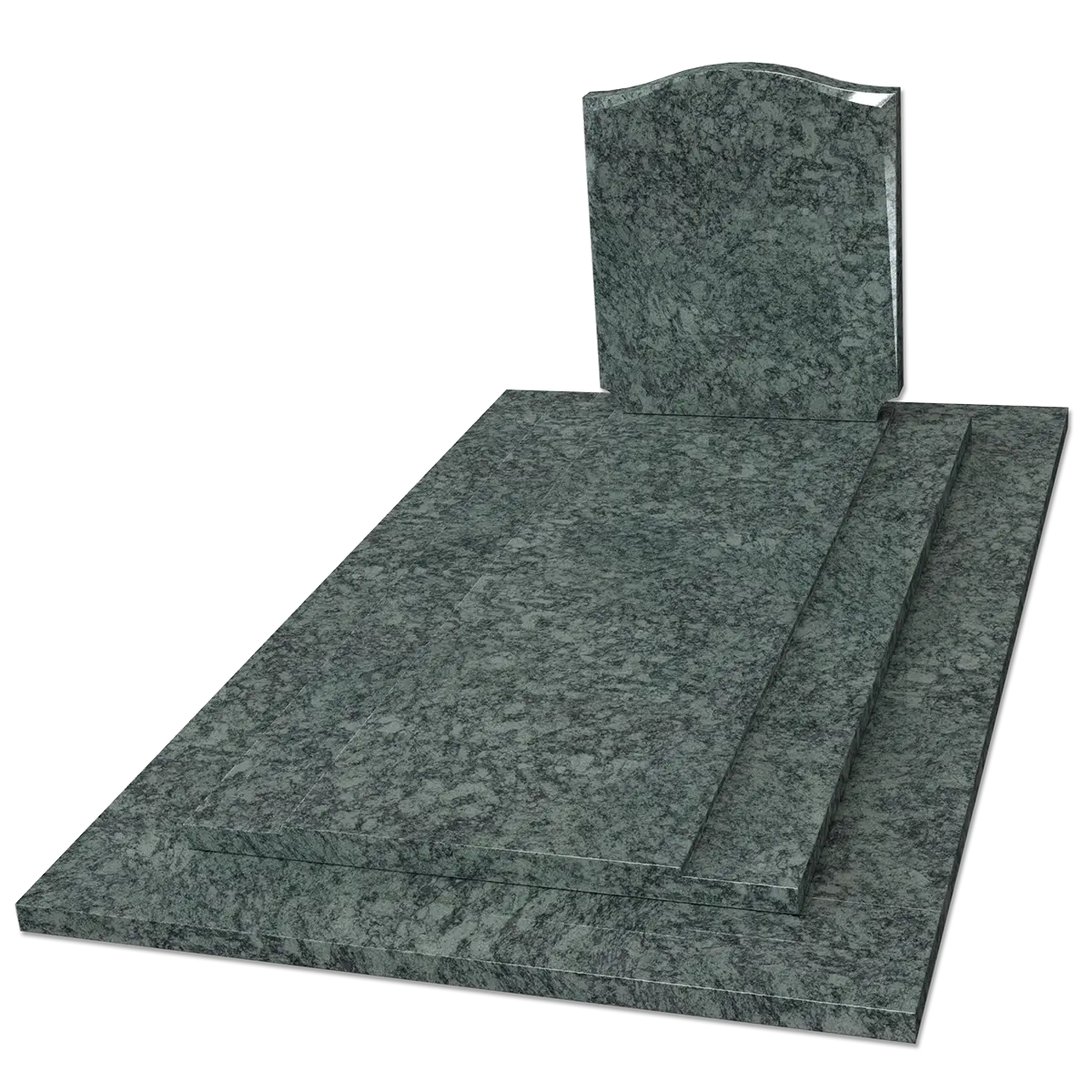 Tombales seules – illustration d'un produit funéraire