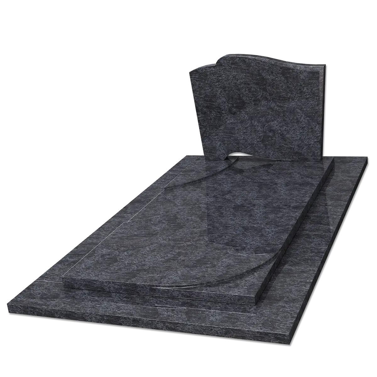 Tombales seules – illustration d'un produit funéraire