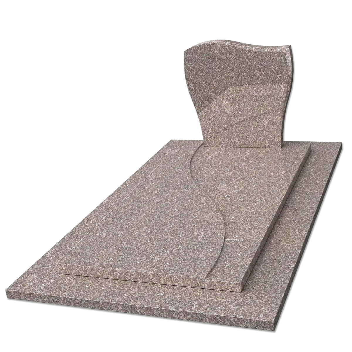 Tombales seules – illustration d'un produit funéraire